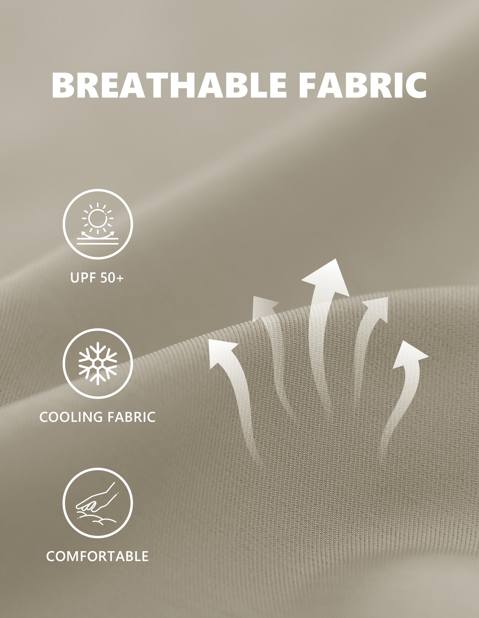 PULI Men's Golf Dress Shorts 9 Inch Flat Front Stretch Hybrid Lightweight Quick Dry Chino Shorts with Zip Pockets - Image 5