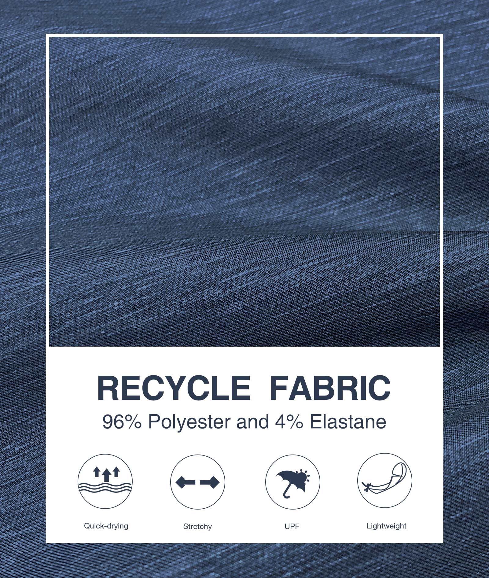 PULI Men's Golf Hybrid Dress Shorts Casual Summer Stretch Flat Front Lightweight Hiking Shorts Quick Dry with Pockets - Image 6