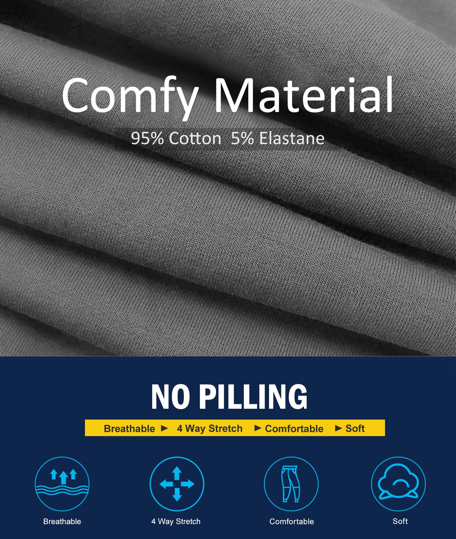 PULI Women's Loose Cargo Sweatpants Pockets Sporty Gym Athletic Fit Jogger Pants Yoga Lounge Trousers - Image 5