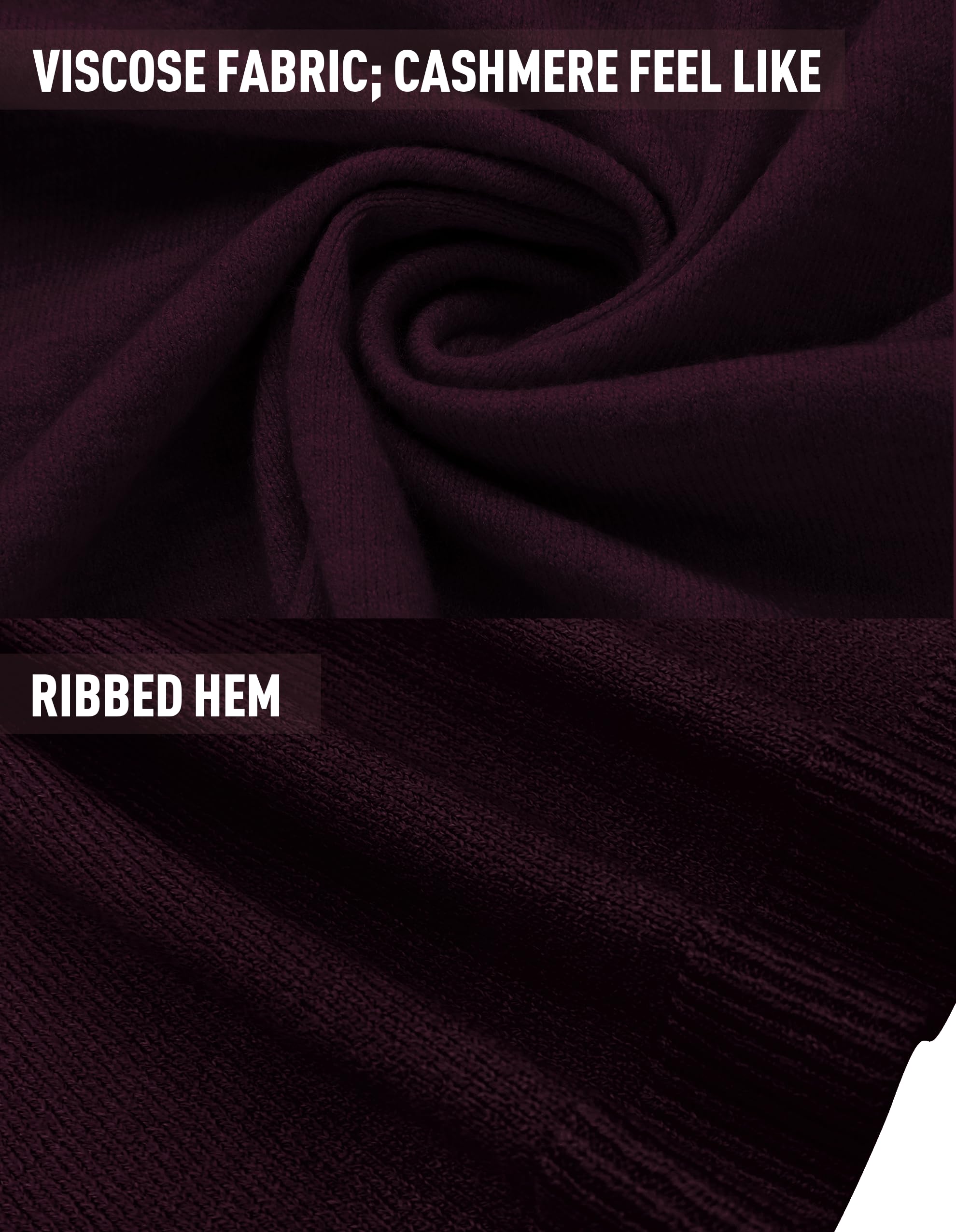 PULI Women's Versatile Knitted Shawls Scarf Poncho Sweater with Buttons Lightweight Spring Summer Fall Wraps - Image 4