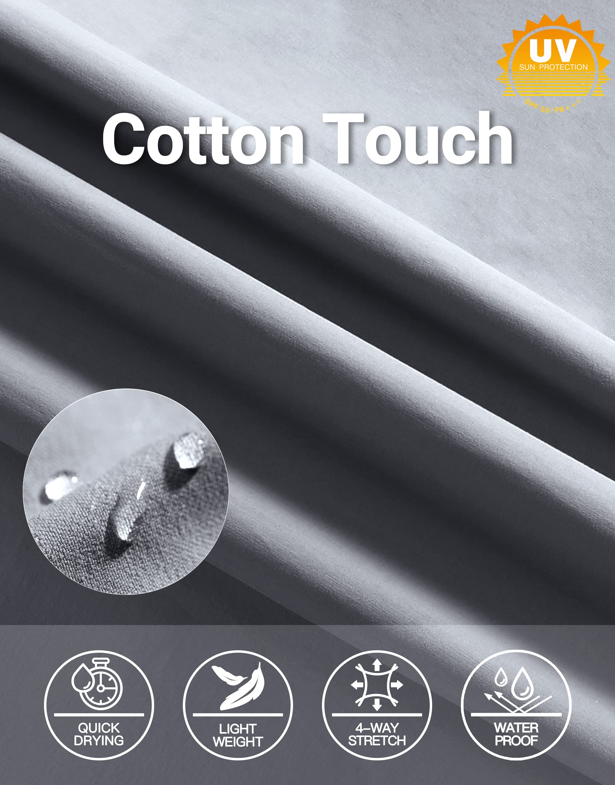 SPECIALMAGIC Mens Golf Stretch Pants Slim Fit Tapered Waterproof Casual Hiking Lightweight Dress with Zipper Pockets - Image 5